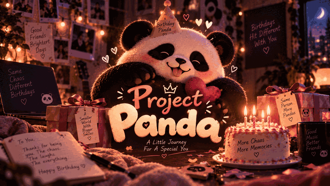 Project Panda interactive birthday experience